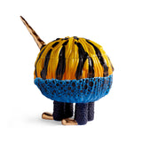 Blue and Yellow Haas Poison Dart Frog Vessel - Exclusive Vessel Hand-Painted with Attention to Detail - Mystical Sculpture