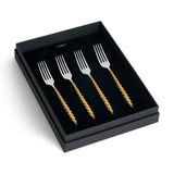 Jessica McCormack Shell Flatware Set Luncheon Forks - Gold (4-Piece Set)