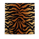 Linen Sateen Tiger Napkins in Natural - Exotic Pattern, Evocative Aesthetic - Sophisticated Linen Napkins