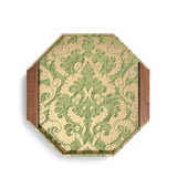 Fortuny Octagon Tray - Laotze Deep Jade + Gold