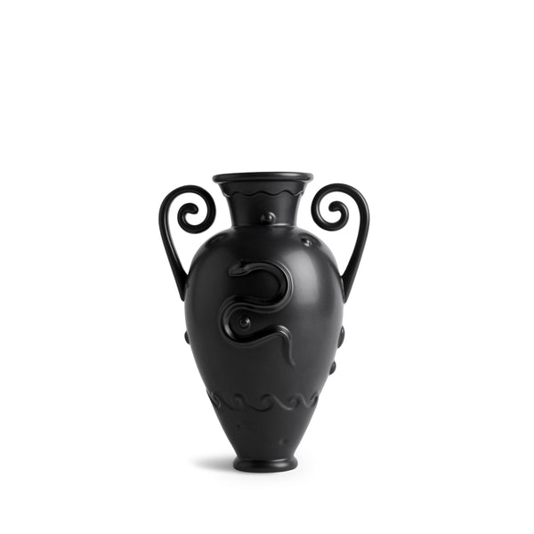 Pantheon Orpheus Amphora Vase - Black