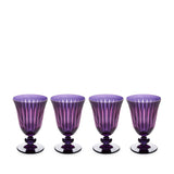 Prism Wine Glasses - Purple( (Set of 4)