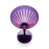 Prism Martini Glasses - Purple( (Set of 4)