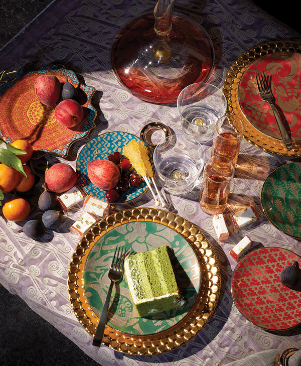 Bold and Colorful Dinnerware with Tabriz and Fortuny collections