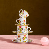 Grand Tour Espresso Cup + Saucer (Set of 6)