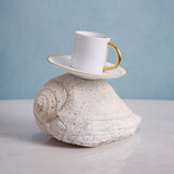 Neptune Gold Espresso Cup + Saucer (Set of 6)