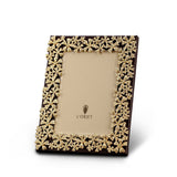 4x6-Inch Garland Frame in Gold and Yellow Crystals - Timeless Piece with Hand-Crafted Details and Exemplary Beauty