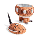 Brown and Black Haas Sidewinder Snake Vessel - Exclusive Vessel Hand-Painted with Attention to Detail - Mystical Sculpture