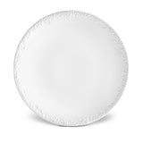 Haas Mojave Charger in White Features Bold Artistry - Reminiscent of Desert Pebbles - Definitive Patterns and Versatile Style