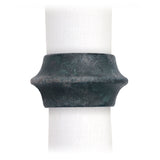 Aged Iron Terra Cuff Napkin Rings Made of Porcelain - Refined with a Glaze Finish, Aged Iron Aesthetic is Elegant & Timeless