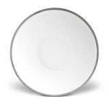 Large Soie Tressée Coupe Bowl in Platinum - Classic Yet Modern Design Made of Limoges Porcelain Creates a Contemporary Look on an Ancient Shape