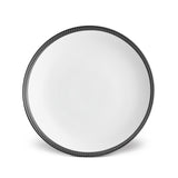 Soie Tressée Dinner Plate in Black - Classic Yet Modern Design Made of Limoges Porcelain Creates a Contemporary Look on an Ancient Shape