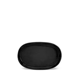 Small Terra Oval Platter in Iron by L'OBJET - Hand-Crafted from Porcelain and Glazed Meticulously - Organic Shape