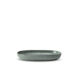 Small Terra Oval Platter in Seafoam by L'OBJET - Hand-Crafted from Porcelain and Glazed Meticulously - Organic Shape