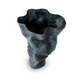 Tall Timna Vase in Aged Iron by L'OBJET has a Sculptural Form - Hand-Crafted Workmanship from Portuguese Atalier