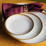 Soie Tressée Gold Dinnerware