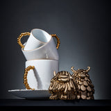 Haas Mojave Saucer - White + Gold