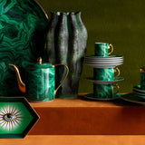 Malachite Espresso Cup + Saucer