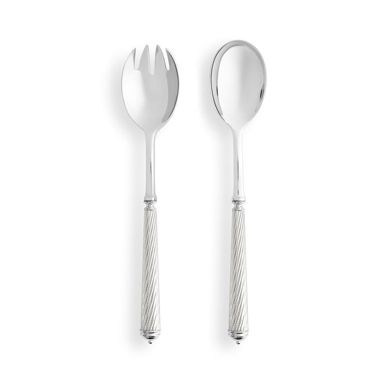 Exclusive - Cable Silver Salad Serving Set (2 Piece Set)