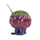 Green and Purple Haas Jewel Beetle Vessel - Exclusive Vessel Hand-Painted with Attention to Detail - Mystical Sculpture