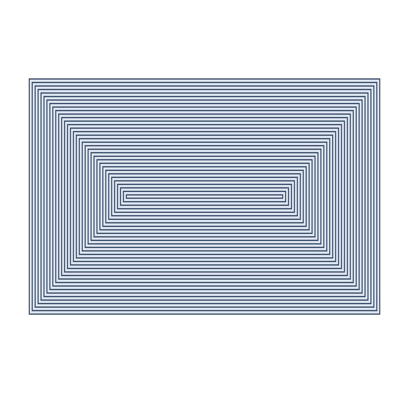 Large Blue Linen Sateen Concorde Tablecloth by L'OBJET - Definitive Lines with a Bold Look Create an Exquisite Set