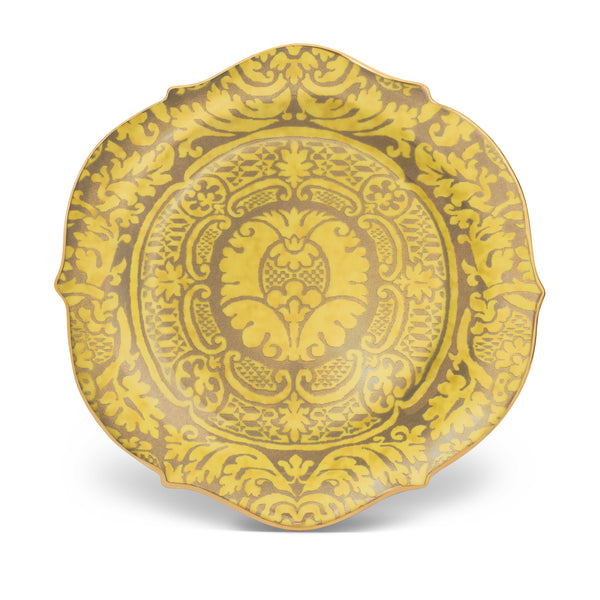 Fortuny Orsini Yellow Round Platter - Large