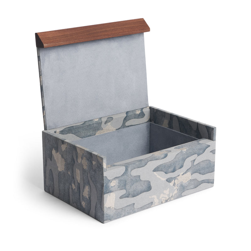 Fortuny Box - Camo Isole/Faded Blue