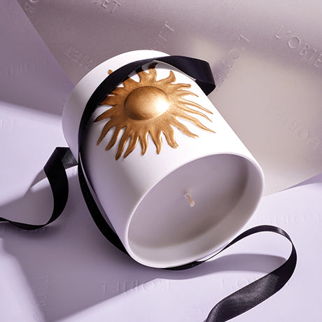 Odyssey Sun Candle with Ribbon