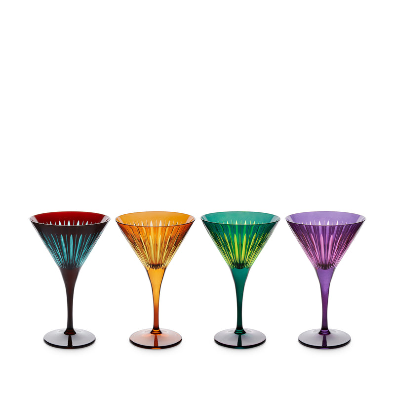 Prism Martini Glasses Assorted (Set of 4) - Main Image