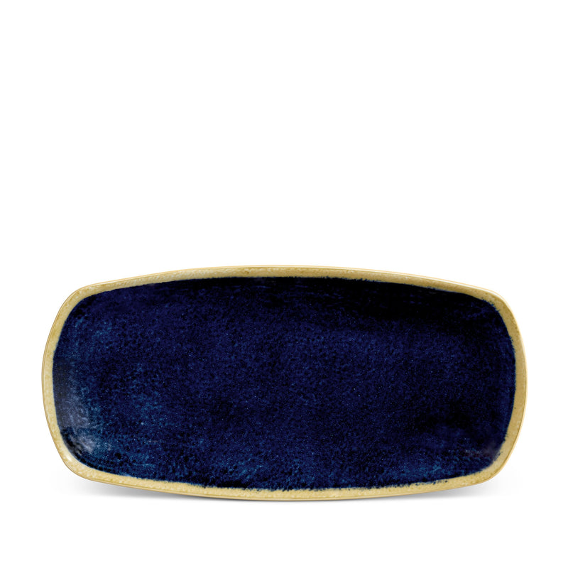 Medium Zen Forest Rectangular Tray - Mystical Aesthetic with Midnight Blue Background - Visionary Workmanship