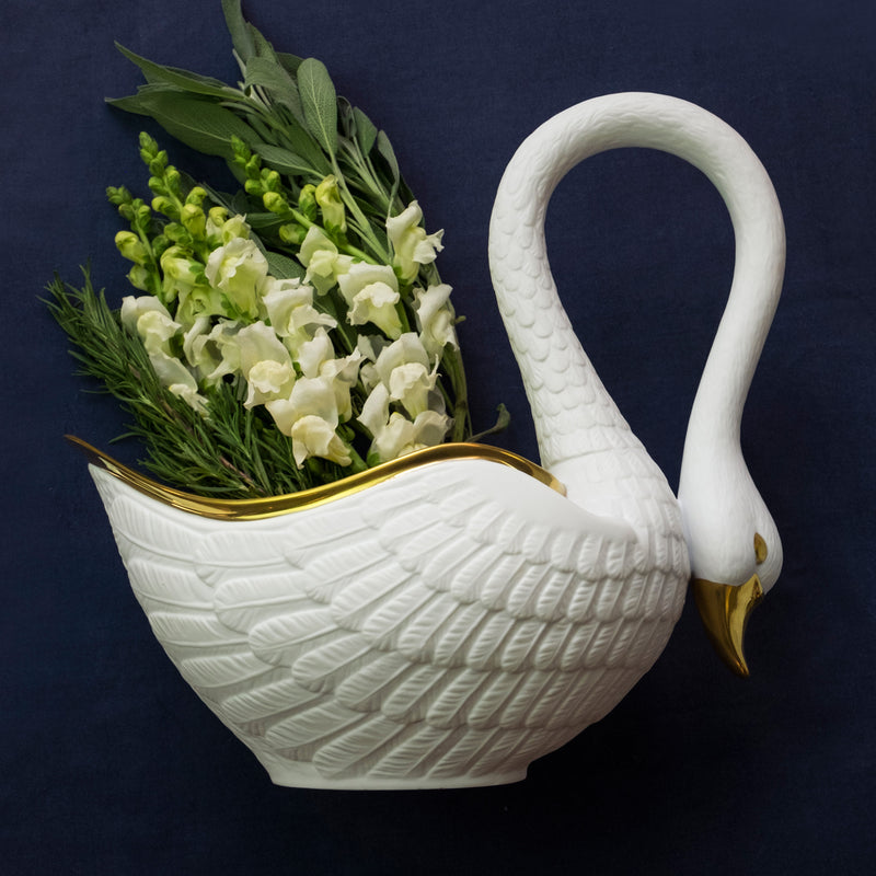 Swan Bowl - Medium - White