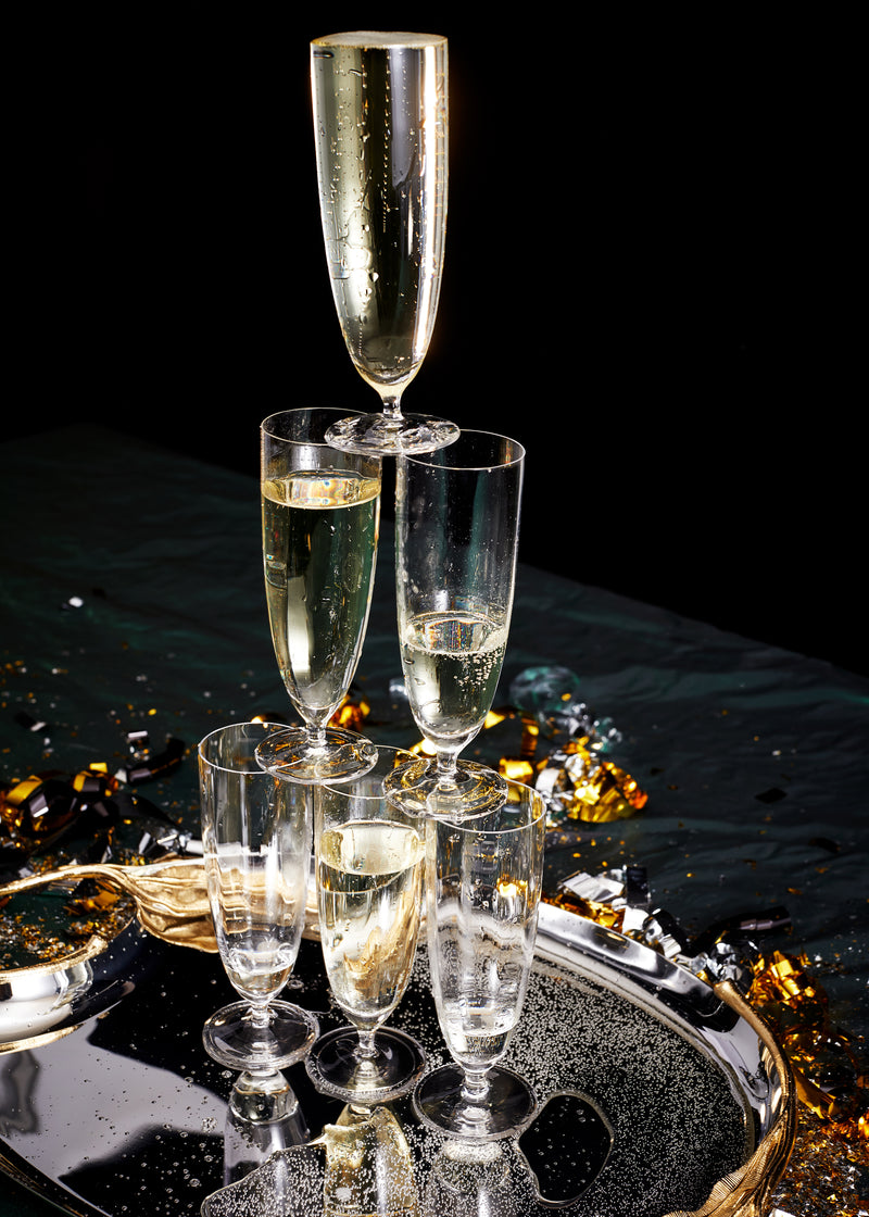 Iris Champagne Flutes (Set of 2)