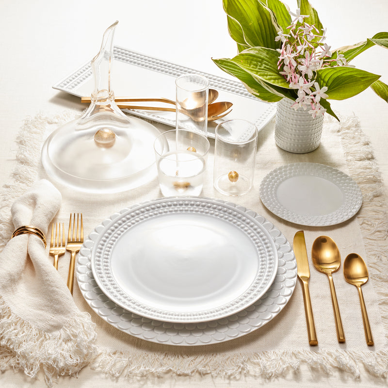 Perlée Dinnerware Set - White