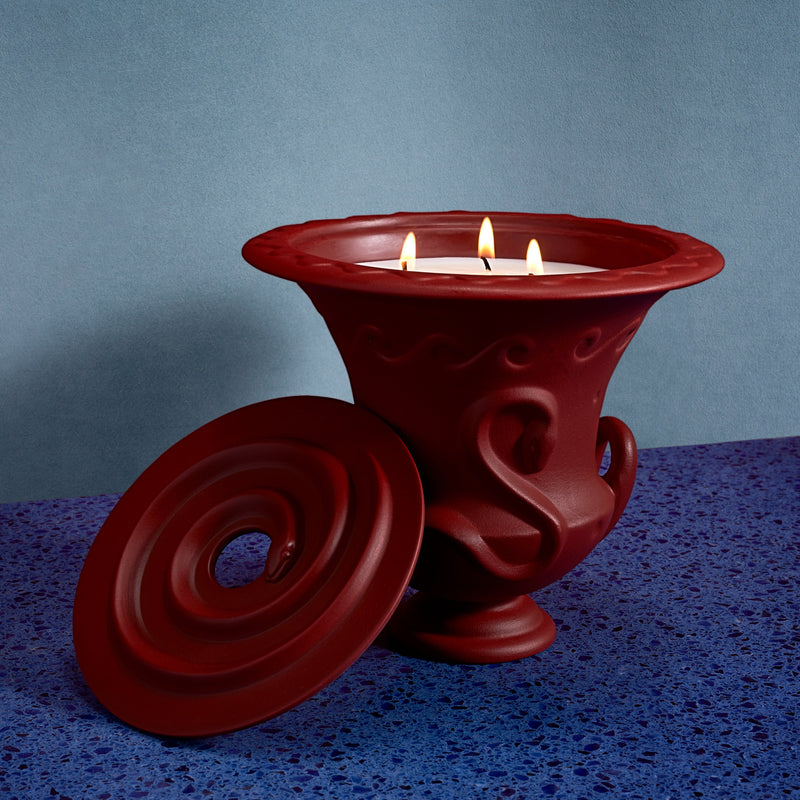 Hydra Candle - Veti-Vert - 3-Wicks-  Terracotta