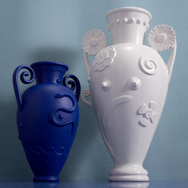 Pantheon Orpheus Amphora Vase  - Blue