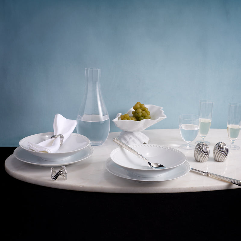 Neptune Soup Plate- White