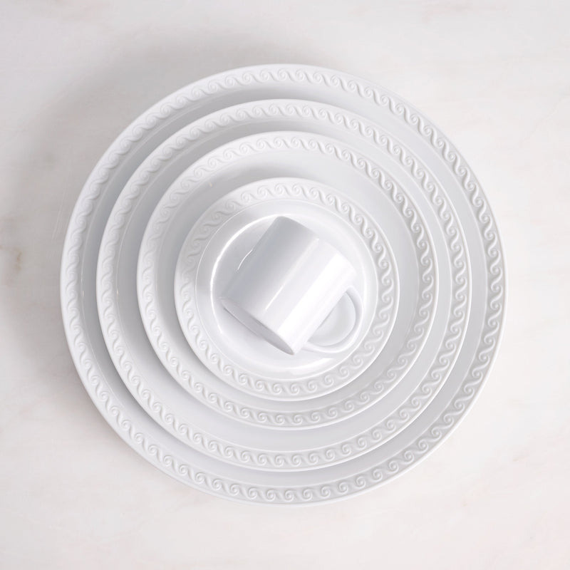 Neptune Soup Plate- White