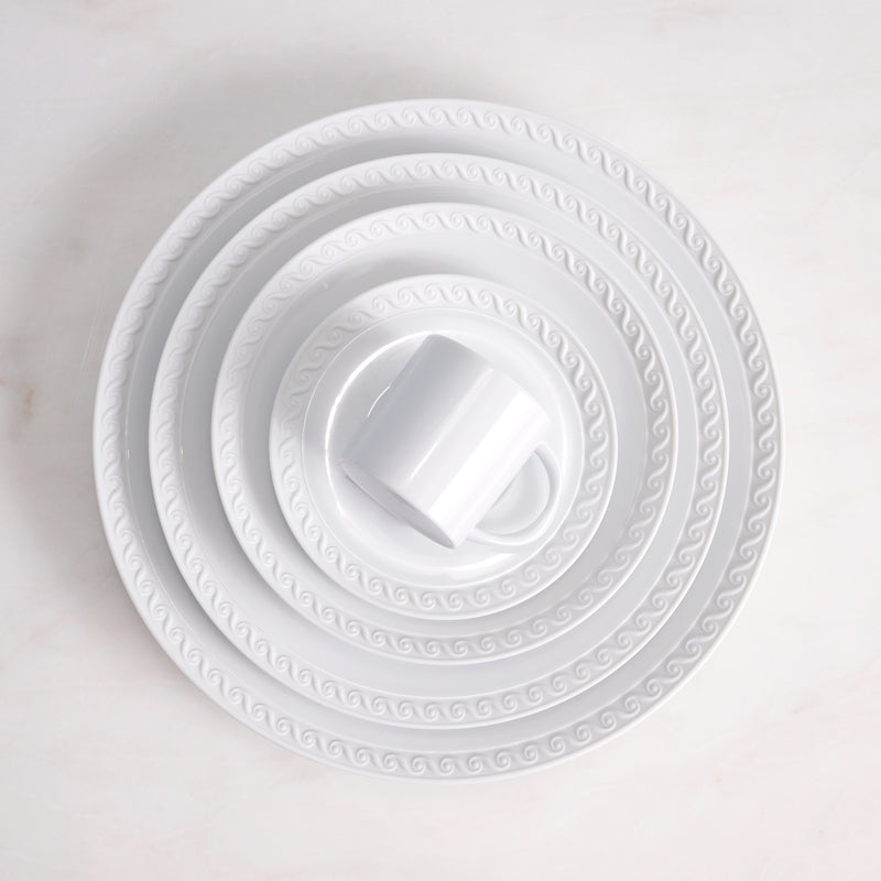 Neptune Soup Plate- White