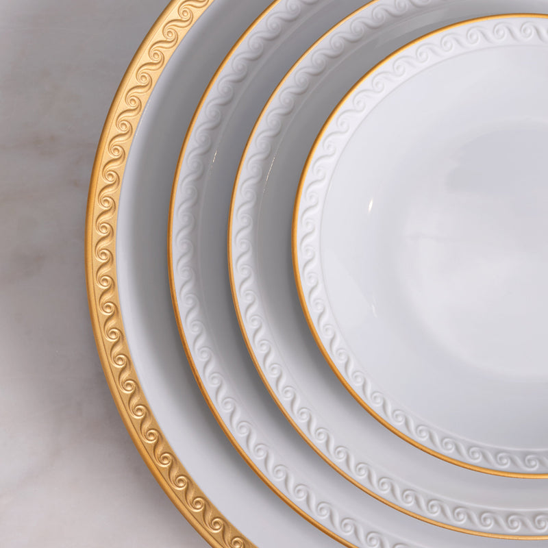 Neptune Dessert Plate - Gold
