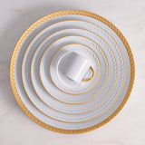 Neptune Dessert Plate - Gold
