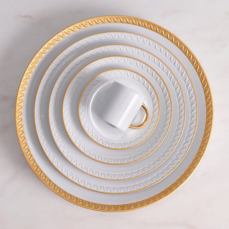 Neptune Dessert Plate - Gold