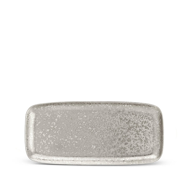 Medium Alchimie Rectangular Platter in Platinum by L'OBJET
