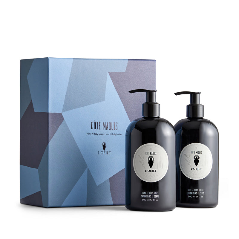 Cote Maquis Hand and Body Soap + Lotion Gift Set - Fragrant Cleanser - Soothing Blend of Hydrating Elements