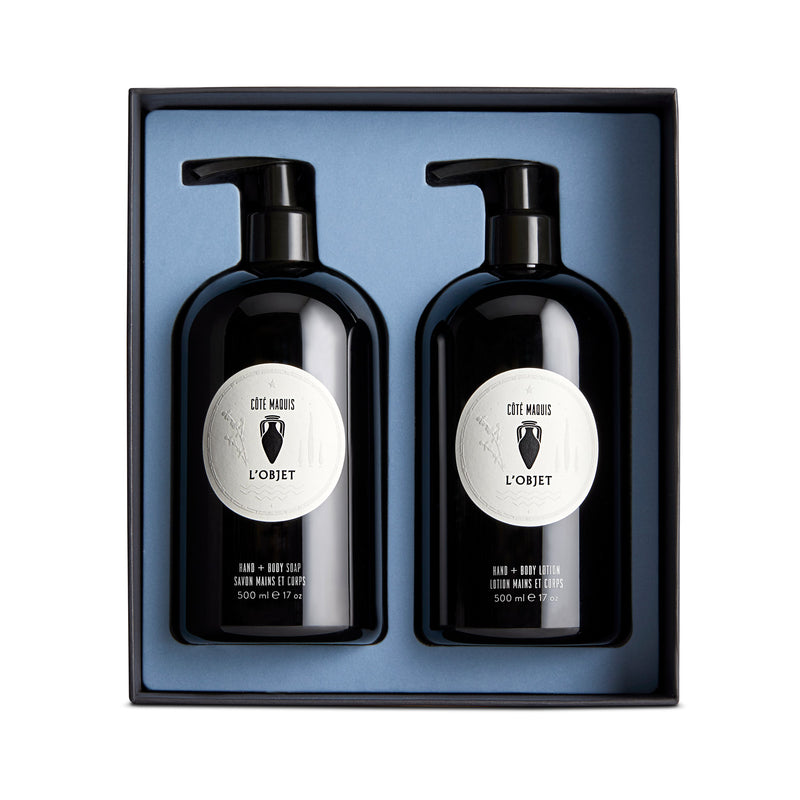 Cote Maquis Hand and Body Soap + Lotion Gift Set - Fragrant Cleanser - Soothing Blend of Hydrating Elements