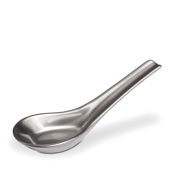 Platinum Chinese Spoon by L'OBJET - Soup Spoon with a Classic Design - Timeless & Sophisticated Aesthetic Design