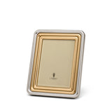 4x6-Inch Platinum and Gold Concorde Frame by L'OBJET - Art Deco Groove Design in Platinum and Gold