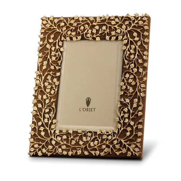 8x10-Inch Lorél Frame in Gold by L'OBJET - A Nod to the Centuries of Fine, Exquisite Jewelry From Around the World