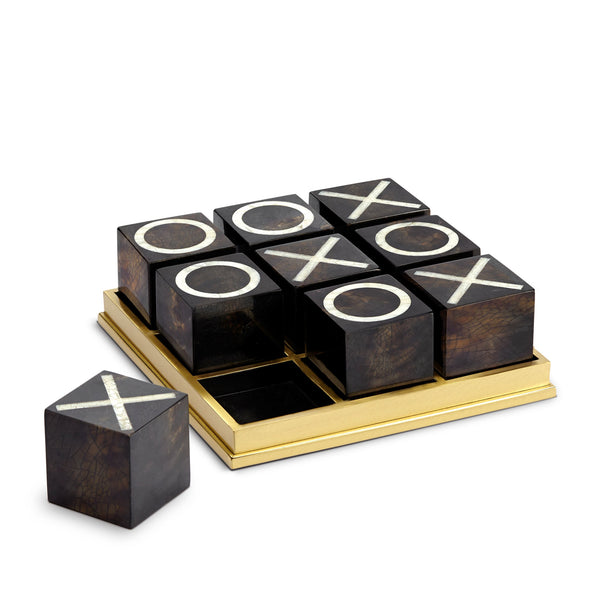 Deco Tic Tac Toe - Reminiscent of the Egyptian Game of Senat - Modernized with Luxurious Materials and Elevated Finishes