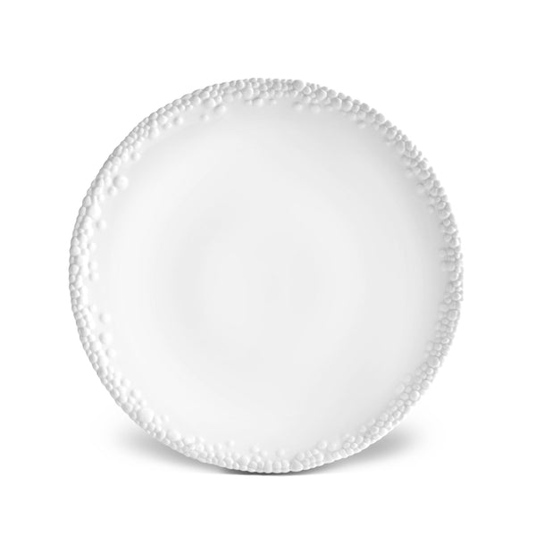 Haas Mojave Dinner Plate in White Features Bold Artistry - Reminiscent of Desert Pebbles - Definitive Patterns and Versatile Style