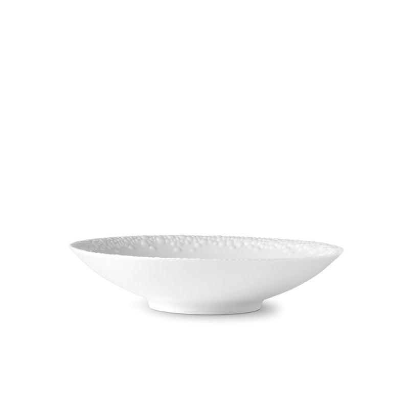Haas Mojave Soup Plate in White Features Bold Artistry - Reminiscent of Desert Pebbles - Definitive Patterns and Versatile Style